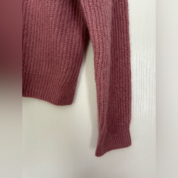 a.n.a | Pink Long Sleeve Sweater Half Button Down | Size Small - Picture 3 of 8